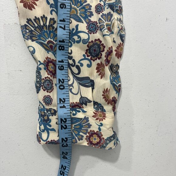 Vincente‎ Blouse Womens M Multi Paisley Beachy Resort Wear Boho Tunic - Picture 9 of 10